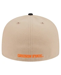 New Era Men's Khaki Oregon State Beavers Two-Tone 59FIFTY Fitted Hat
