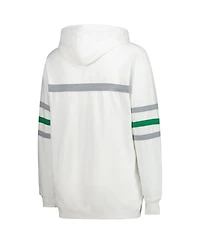 Mitchell & Ness Women's White Philadelphia Eagles Plus Head Coach Throwback Pullover Hoodie