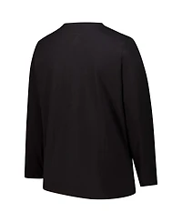 Fanatics Women's Black Atlanta Falcons Long Sleeve Scoop Neck T-Shirt