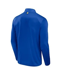Fanatics Men's Royal Los Angeles Rams Defender Long Sleeve Quarter-Zip Jacket