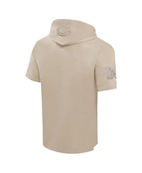Pro Standard Men's Tan Chicago Bears Neutrals Capsule Short Sleeve Pullover Hoodie