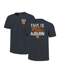 Image One Men's and Women's Navy Auburn Tigers Hyper Local This Is War Eagle T-Shirt