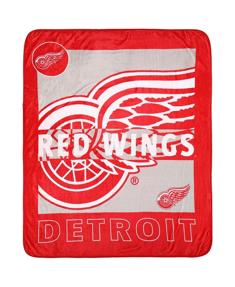 Logo Brands Detroit Red Wings 50'' x 60'' Raschel Blanket