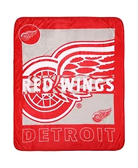 Logo Brands Detroit Red Wings 50'' x 60'' Raschel Blanket