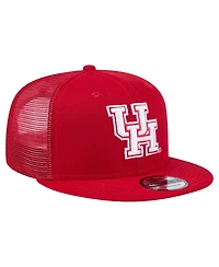 New Era Men's Red Houston Cougars 9FIFTY Trucker Snapback Hat