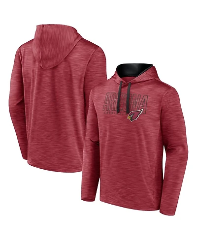 Fanatics Men's Heather Cardinal Arizona Cardinals Hook and Ladder Pullover Hoodie