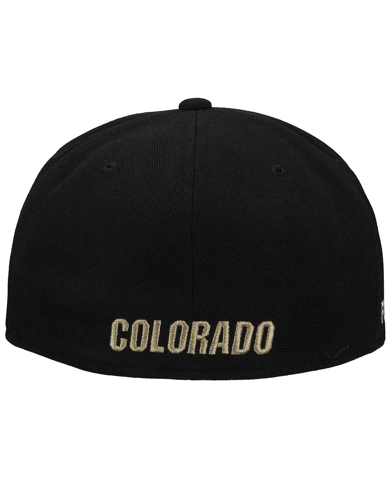 Nike Men's Black Colorado Buffaloes Prime Pro Flat Brim Fitted Hat