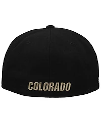 Nike Men's Black Colorado Buffaloes Prime Pro Flat Brim Fitted Hat