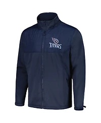 Dunbrooke Men's Heather Navy Tennessee Titans Explorer Tech Full-Zip Jacket