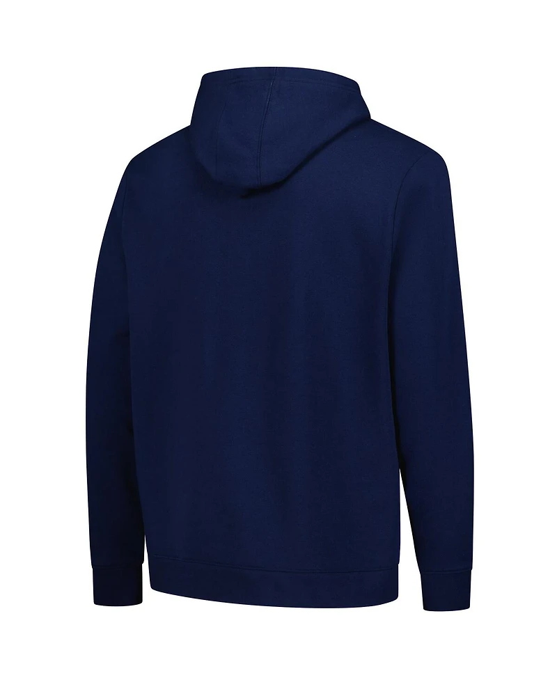 Fanatics Men's Navy Columbus Blue Jackets Authentic Pro Fleece Pullover Hoodie