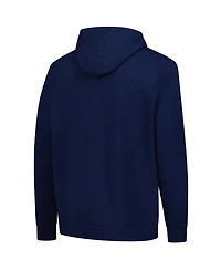 Fanatics Men's Navy Columbus Blue Jackets Authentic Pro Fleece Pullover Hoodie