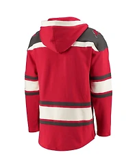 '47 Brand Men's Red Tampa Bay Buccaneers Lacer V-Neck Pullover Hoodie