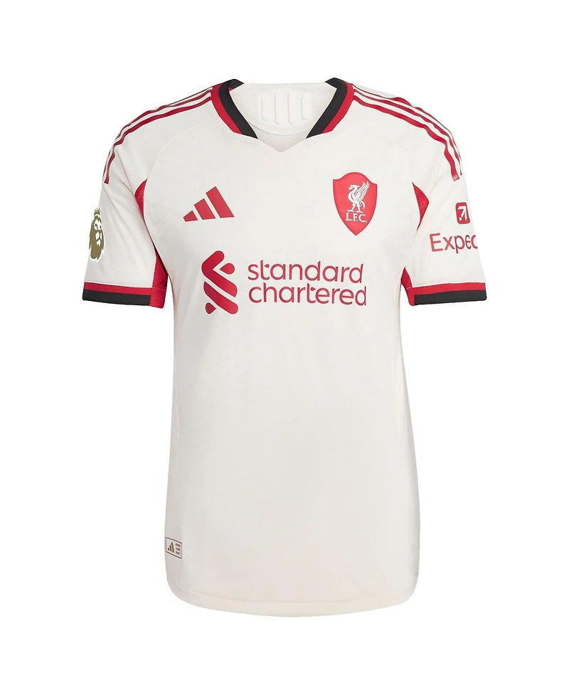 Adidas Men's Alexander Isak White Liverpool 2025/26 Away Authentic Player Jersey