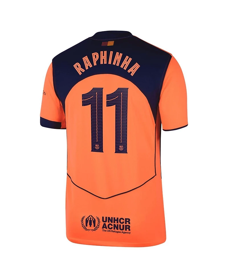 Nike Men's Raphinha Orange Barcelona 2025/26 Third Replica Player Jersey
