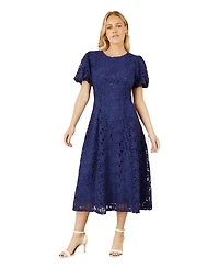 Yumi Women's Lace Midi Skater Dress