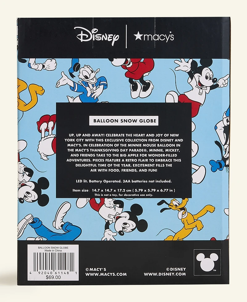 Disney | Macy's Mickey & Friends Balloon Snow Globe, Macy's Exclusive