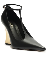 Arezzo Women's Roxy Elegance T-Strap Wedge Pump