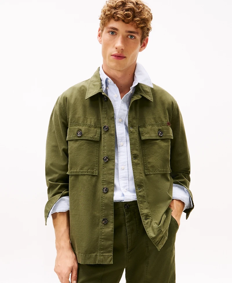 Tommy Hilfiger Men's Utility Collar Shirt Jacket