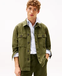 Tommy Hilfiger Men's Utility Collar Shirt Jacket
