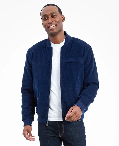 Lucky Brand Men's Zippered Bomber Jacket