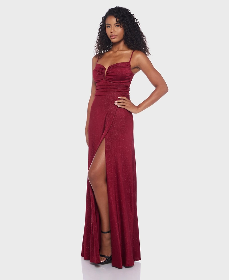 B Darlin Junior's Strapped V-Neck Dress