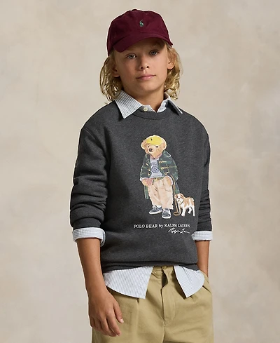 Polo Ralph Lauren Big Boys Bear Heathered Fleece Sweatshirt