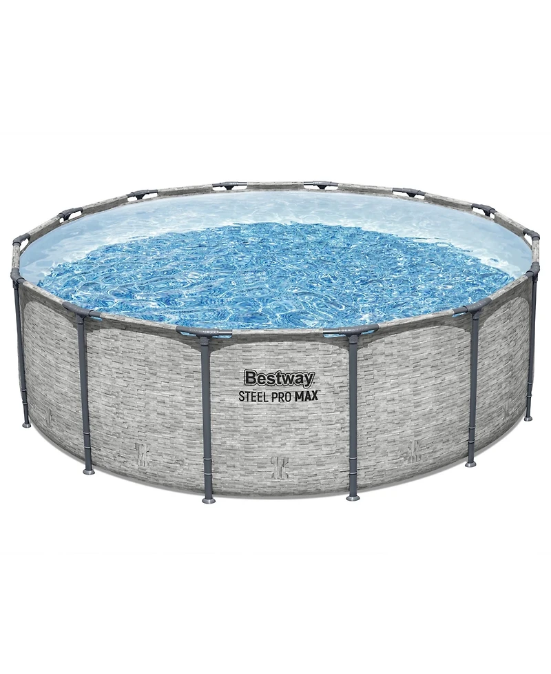 Bestway Steel Pro Max 14'x48" Round Above Ground Swimming Pool with Pump & Cover