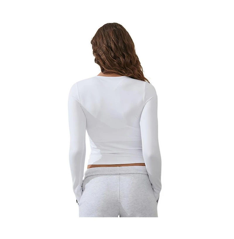 Cotton On Women's Active Ultra Soft Fitted Long Sleeve Top
