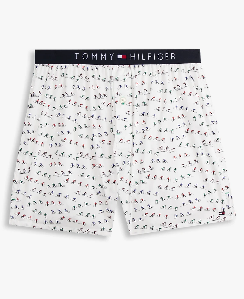 Tommy Hilfiger Men's Woven Front Button Opening Boxer