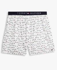 Tommy Hilfiger Men's Woven Front Button Opening Boxer