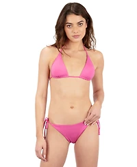 Hurley Juniors' Solid Reversible Triangle Bikini Top