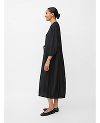 Masai Copenhagen Women's MaNymosa 3/4 Sleeve Loose Fit Midi Dress