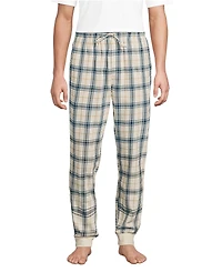 Lands' End Men's Flannel Jogger Pajama Pants
