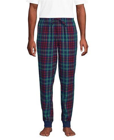 Lands' End Men's Flannel Jogger Pajama Pants