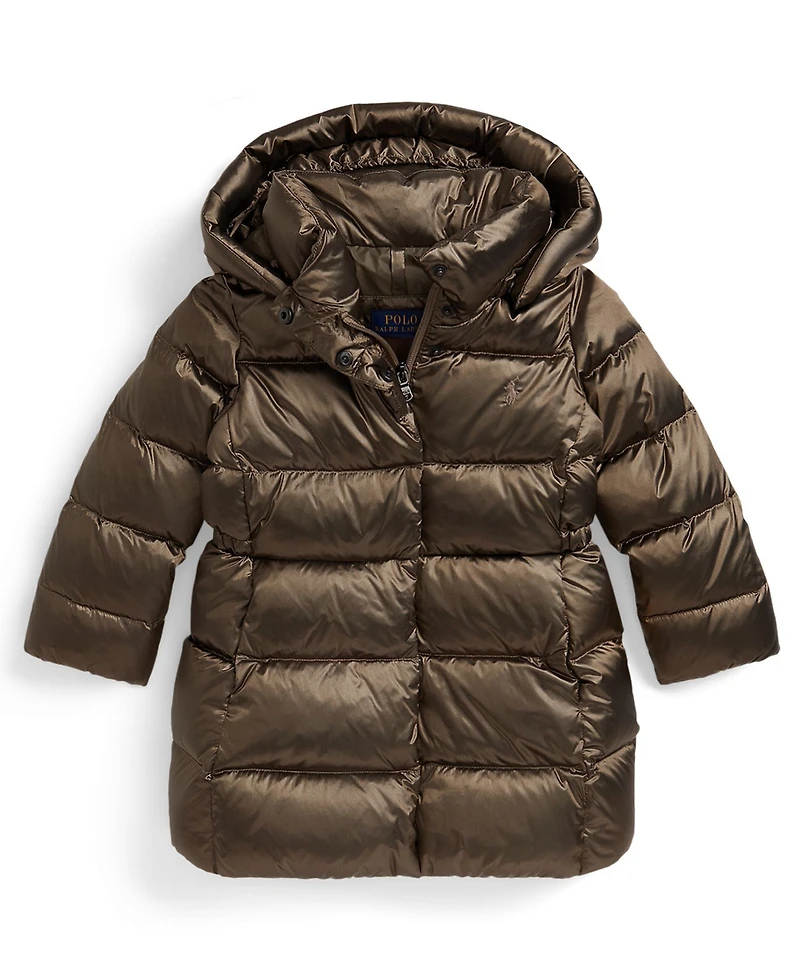 Polo Ralph Lauren Girls 2T-6X Insulated Metallic Outerwear Coat