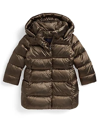 Polo Ralph Lauren Girls 2T-6X Insulated Metallic Outerwear Coat