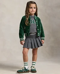 Polo Ralph Lauren Girls 2T-6X Knit Bomber Jacket