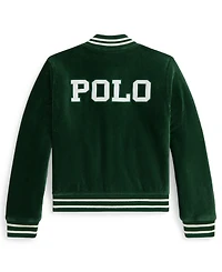 Polo Ralph Lauren Girls 7-16 Striped Ribbed Bomber Jacket