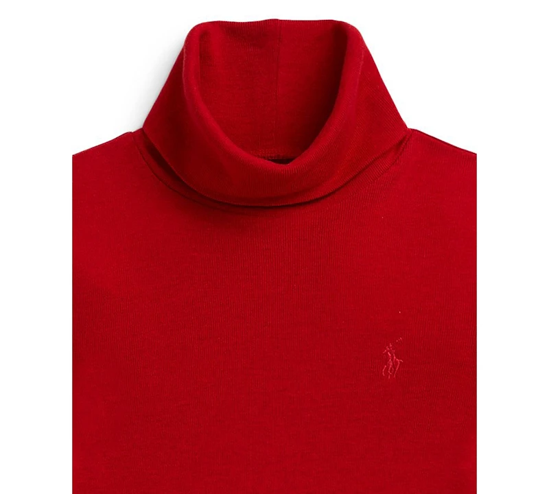Polo Ralph Lauren Girls 2T-6X Ribbed Cotton-Modal Turtleneck Sweatshirt