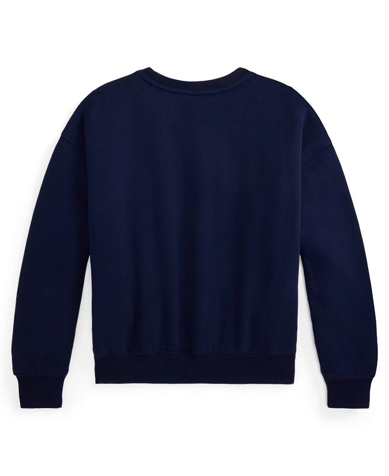 Polo Ralph Lauren Girls 7-16 Crewneck Boxy Sweatshirt