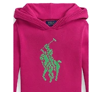 Polo Ralph Lauren Girls 2T-6X Big Pony Hooded Sweater