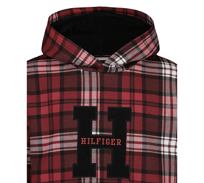 Tommy Hilfiger Boys 8-20 Plaid Monogram Applique Sweatshirt