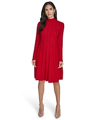 Jessica Howard Women's Fit and Flare Pull-On Sweater Dress