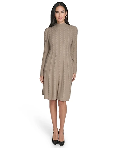 Jessica Howard Women's Fit and Flare Pull-On Sweater Dress
