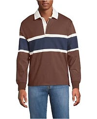 Lands' End Men's Long Sleeve Stripe Rugby Shirt