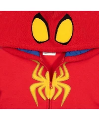 Spider-Man Toddler Boys Marvel Spidey And His Amazing Zip-Up Long Sleeve Sweater Hoodie