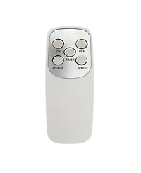 Vie Air 16 Inch 3 Speed Oscillating Stand Fan with Remote Control in White