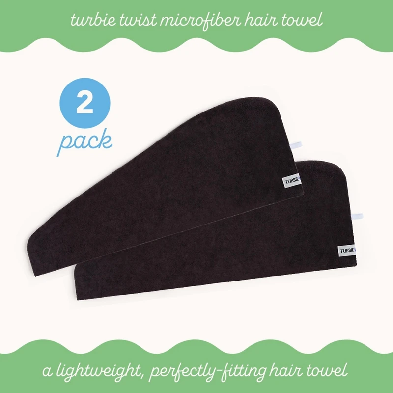 Turbie Twist Microfiber Turbie Twist 2 Pack (Solemnity)