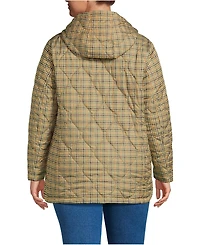 Lands' End Plus Print FeatherFree Quilted Insulated Jacket