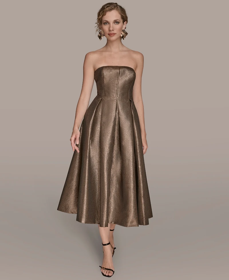 Donna Karan New York Women's Strapless Fit and Flare Cocktail Dress
